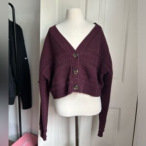 Button up sweater